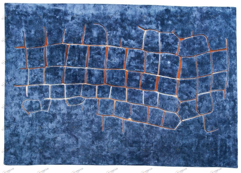 Roche Bobois Прямоугольный коврик из вискозы sun-id-1357418