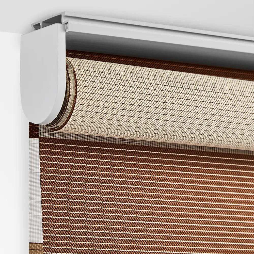 Штора рулонная день-ночь Порто 160x175 см коричневая MIAMOZA STLM-2048238 - Вид №3