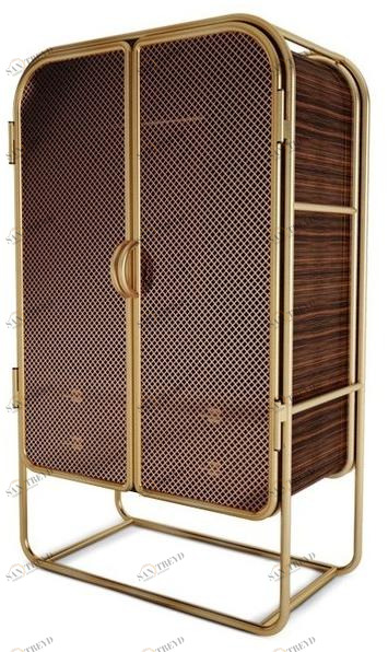 Porustudio Шкаф черного дерева с комодом sun-id-1476580