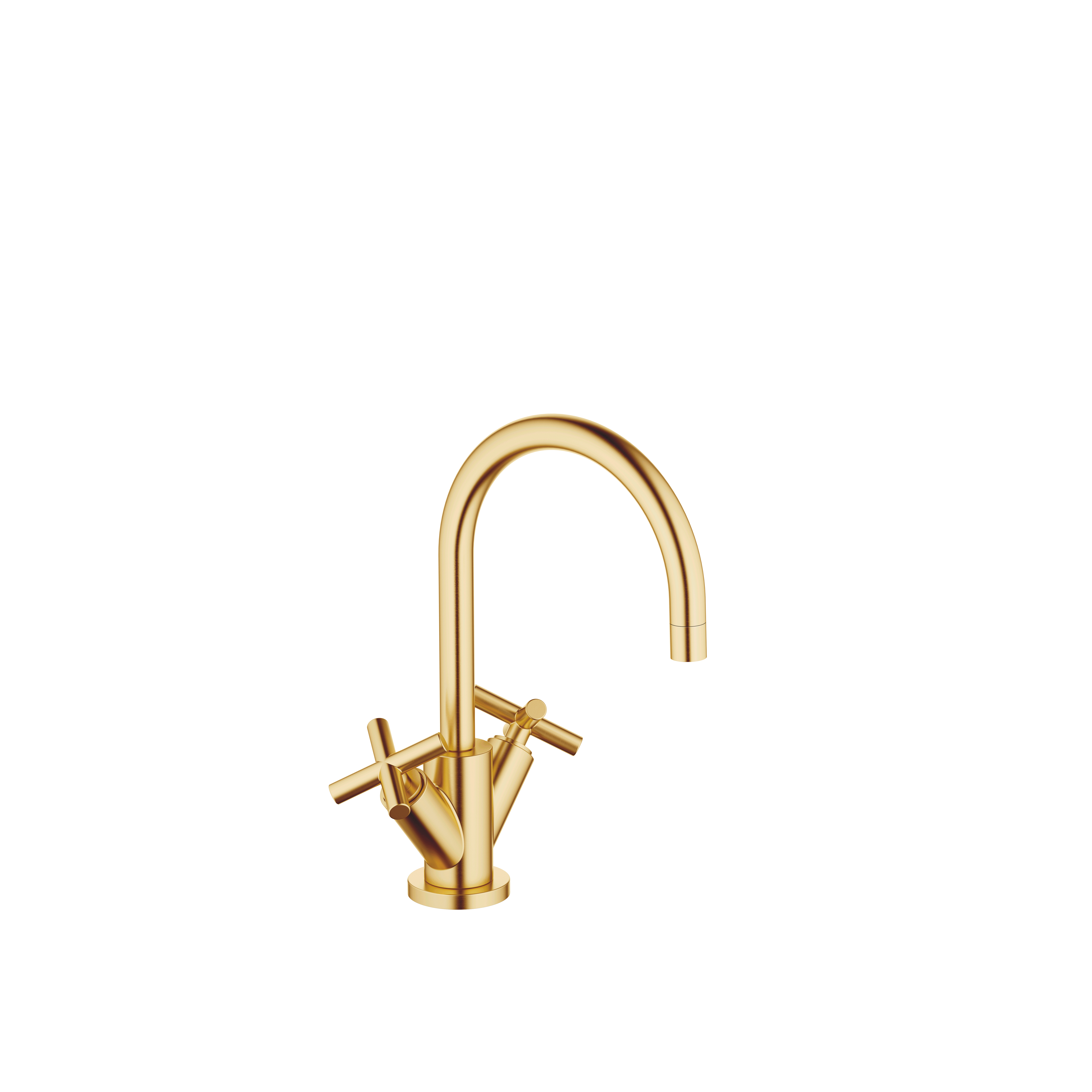TARA Смеситель для раковины, на одно отверстие, со сливным клапаном - Brushed Durabrass (золото 23 карата) 22513892-28 DornBracht