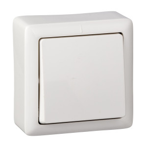 VA16-131I-B ХИТ О/У 1-клавишный ВЫКЛЮЧАТЕЛЬ ИЗОЛ.ПЛ.6А, 250В, БЕЛЫЙ. Россия Schneider Electric