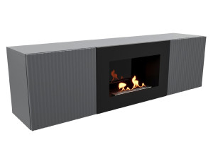 9101966 Биокамин с тумбой Firelight BFP/P-1400L черный