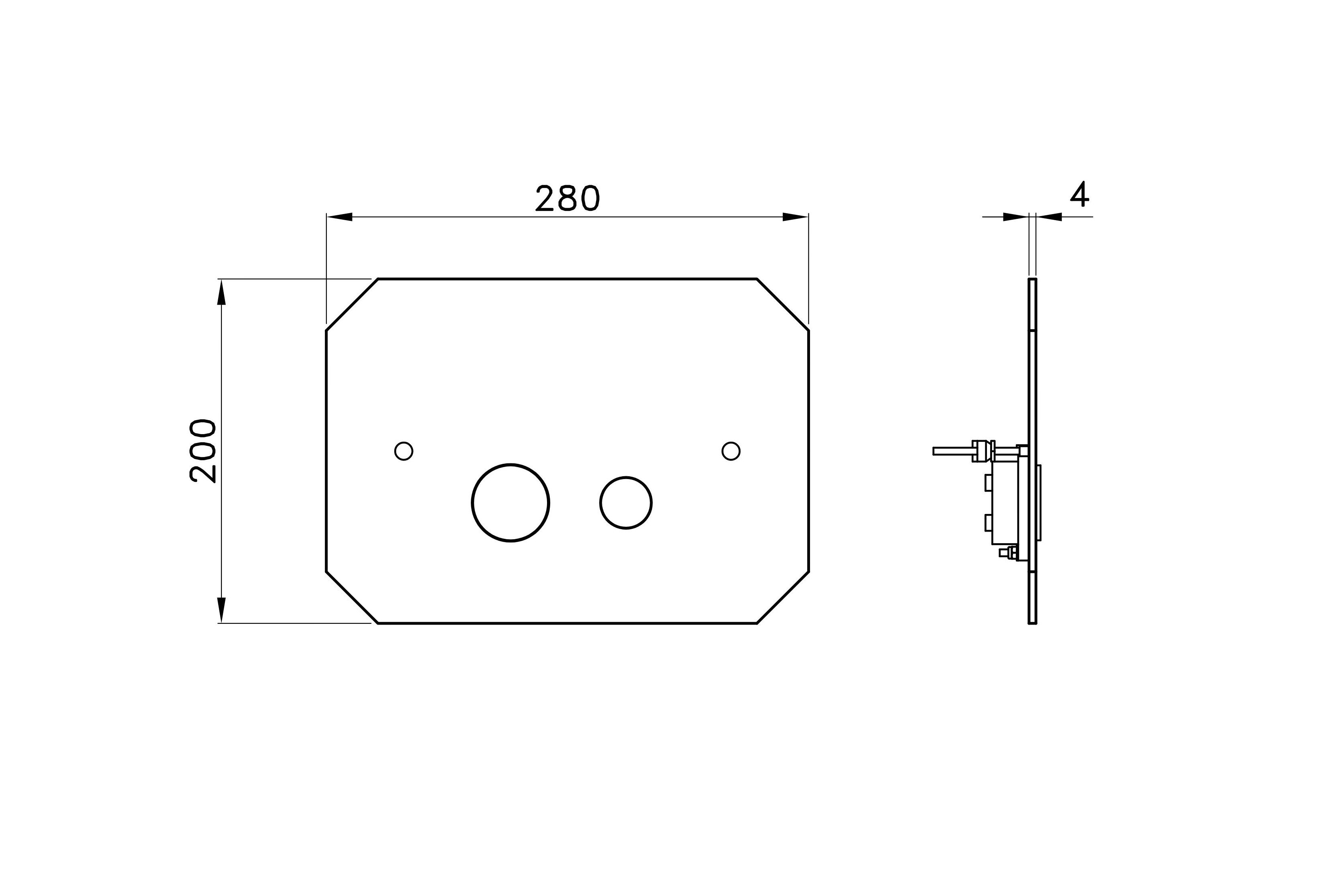 Панель управления для унитаза RUBINETTERIE STELLA ARCH-00108508 - Вид №3