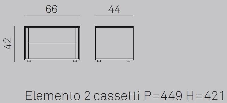 Gruppo Tomasella Лаковая прикроватная тумба с ящиками Vip sun-id-1447547 - Вид №3