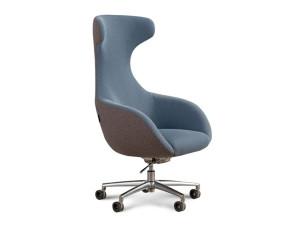 Тканевое регулируемое по высоте вращающееся офисное кресло