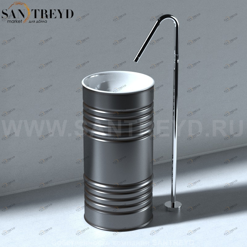 4742K86 Напольная раковина стоящая круглая Kerasan Artwork