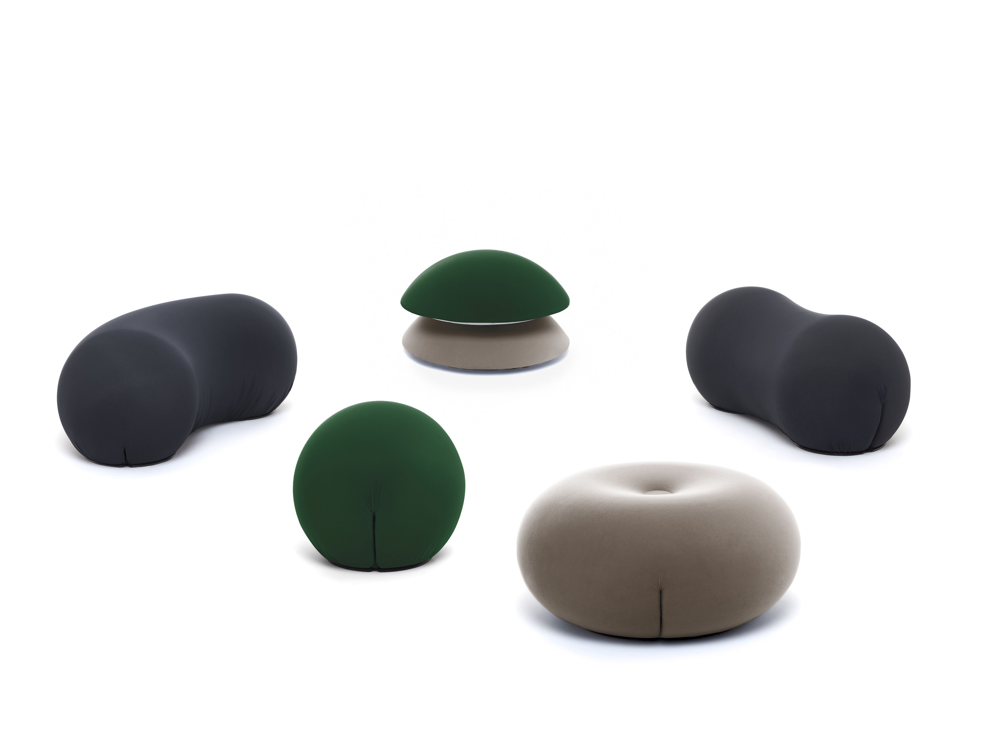 Круглый пуф из ткани BALERI ITALIA Tato ARCH-00106598 - Вид №3