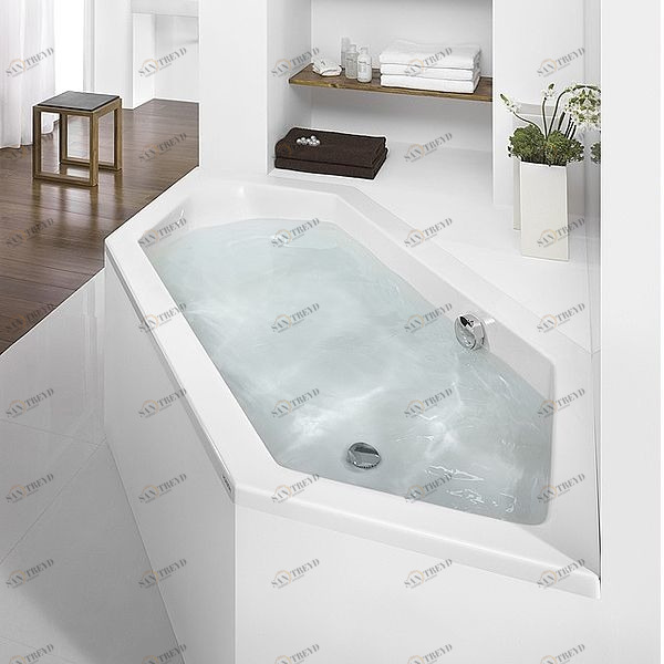 Ванна шестиугольная SCELTA 200 см с аэромассажем Deluxe HOESCH 3672