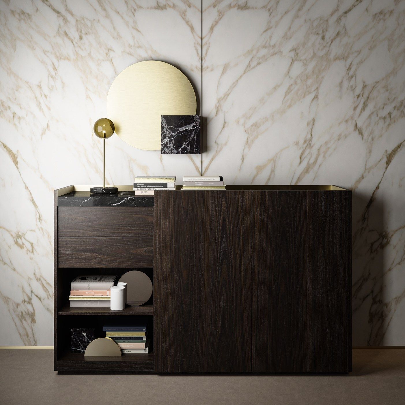 Деревянный офисный шкаф с распашными дверями PROF Block 2.0 ARCH-00054401 - Вид №9