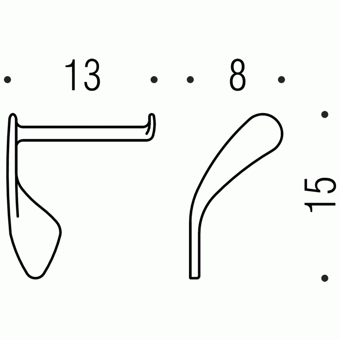 B1808 Держатель туалетной бумаги COLOMBO KHALA Colombo Design - Вид №2