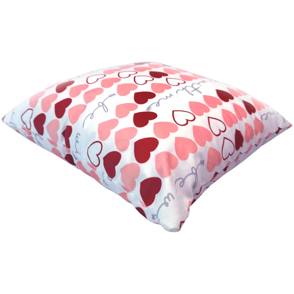 Подушка Сердечки 40x40 см цвет розовый SEASONS STLM-2112093 - Вид №1