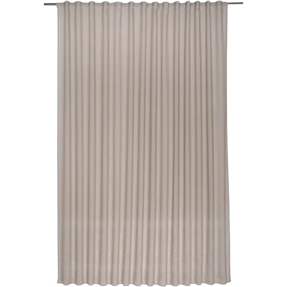 Тюль на ленте «Мережка» 250х260 см цвет бежевый GARDEN STLM-2075948