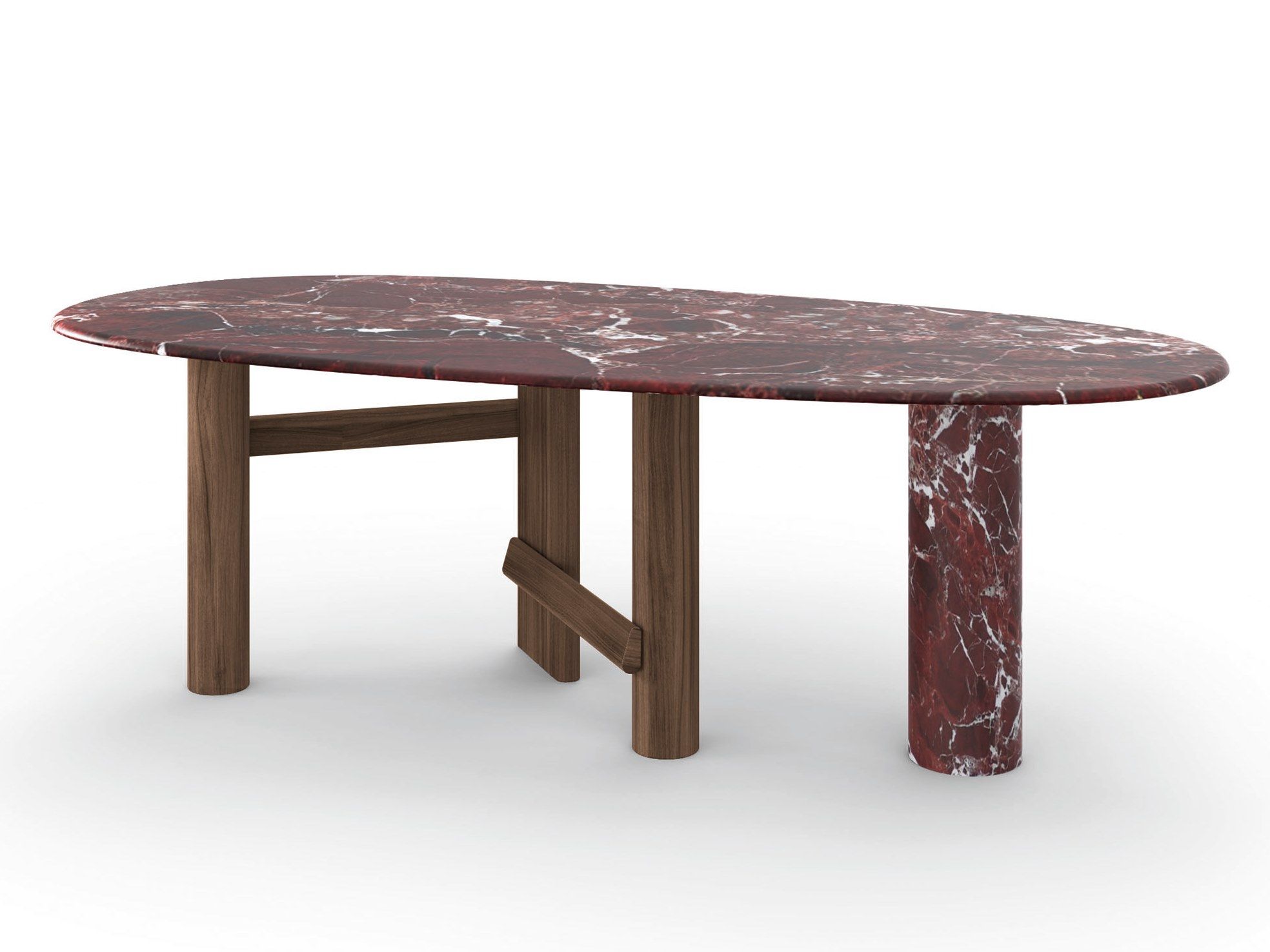 Деревянный и мраморный стол CASSINA Sengu ARCH-00106567 - Вид №1