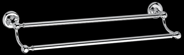 SH217 Держатель для полотенец, двойной, 60 см bagno&associati SHIRE
