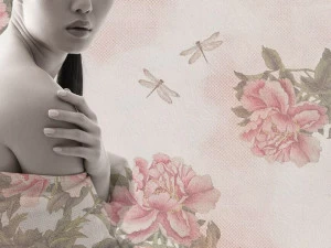 ARBLU Обои под ткань с цветочными мотивами  91drs01/91drw01