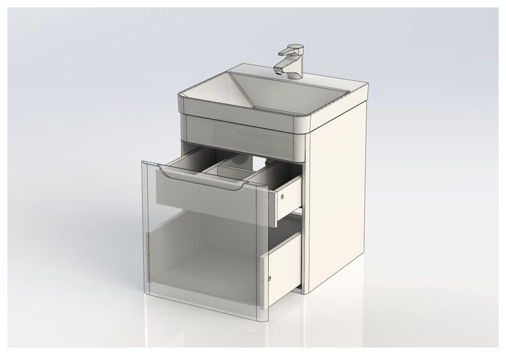 Тумба под раковину Aquanet София 50 белый sun-id-275444 - Вид №8