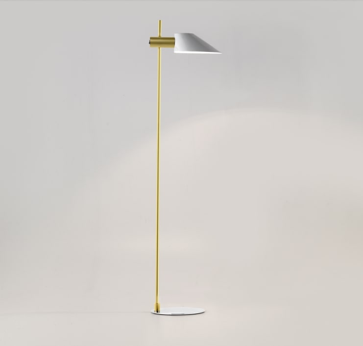 075770 Торшер белый Aromas del Campo Cohen Gold 