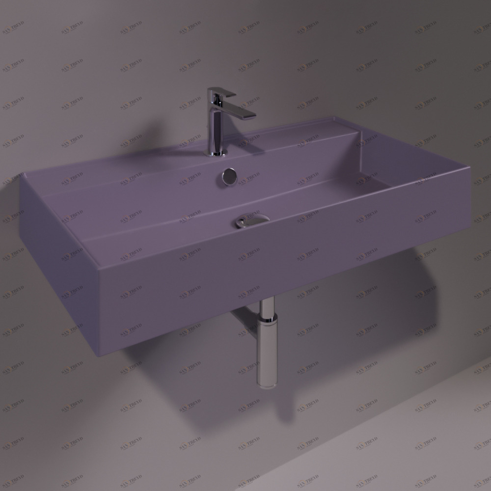 AG81PRUGNAMATT Подвесная раковина настенная прямоугольная Simas Agile