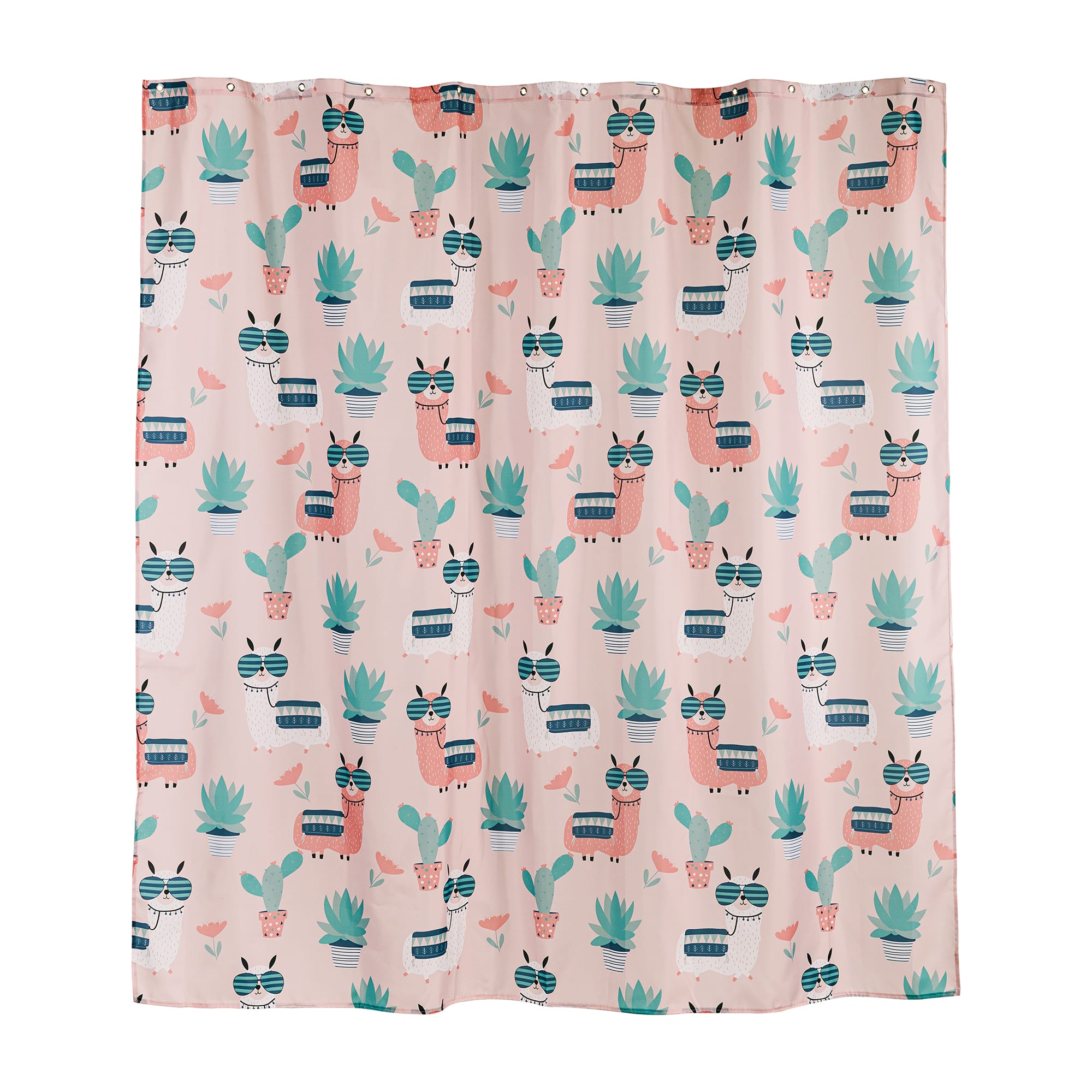 88109930 Штора для ванны 180x180 см, полиэстер, цвет розовый Lama Santreyd - Вид №1