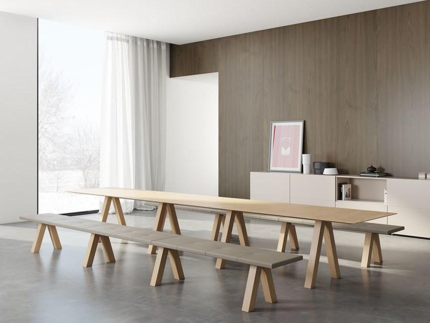 Viccarbe Прямоугольный стол из дуба Trestle sun-id-1436958 - Вид №3