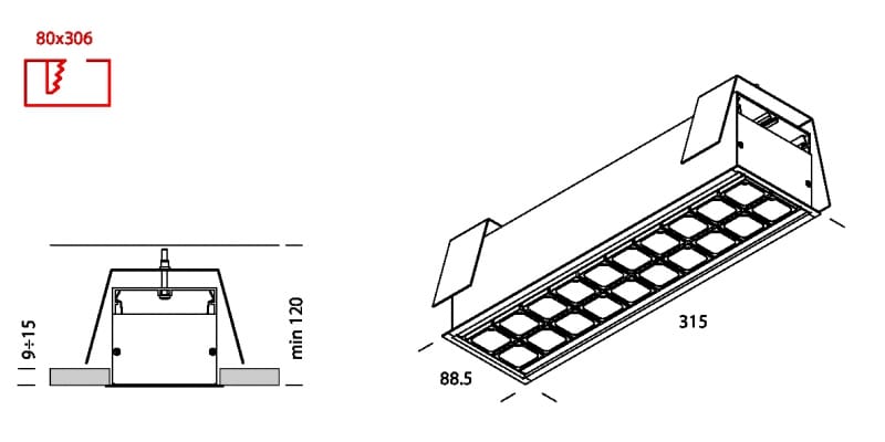 Несколько светодиодных утопленных прожекторов Lucifero's LEVA ARCH-00046791 - Вид №7
