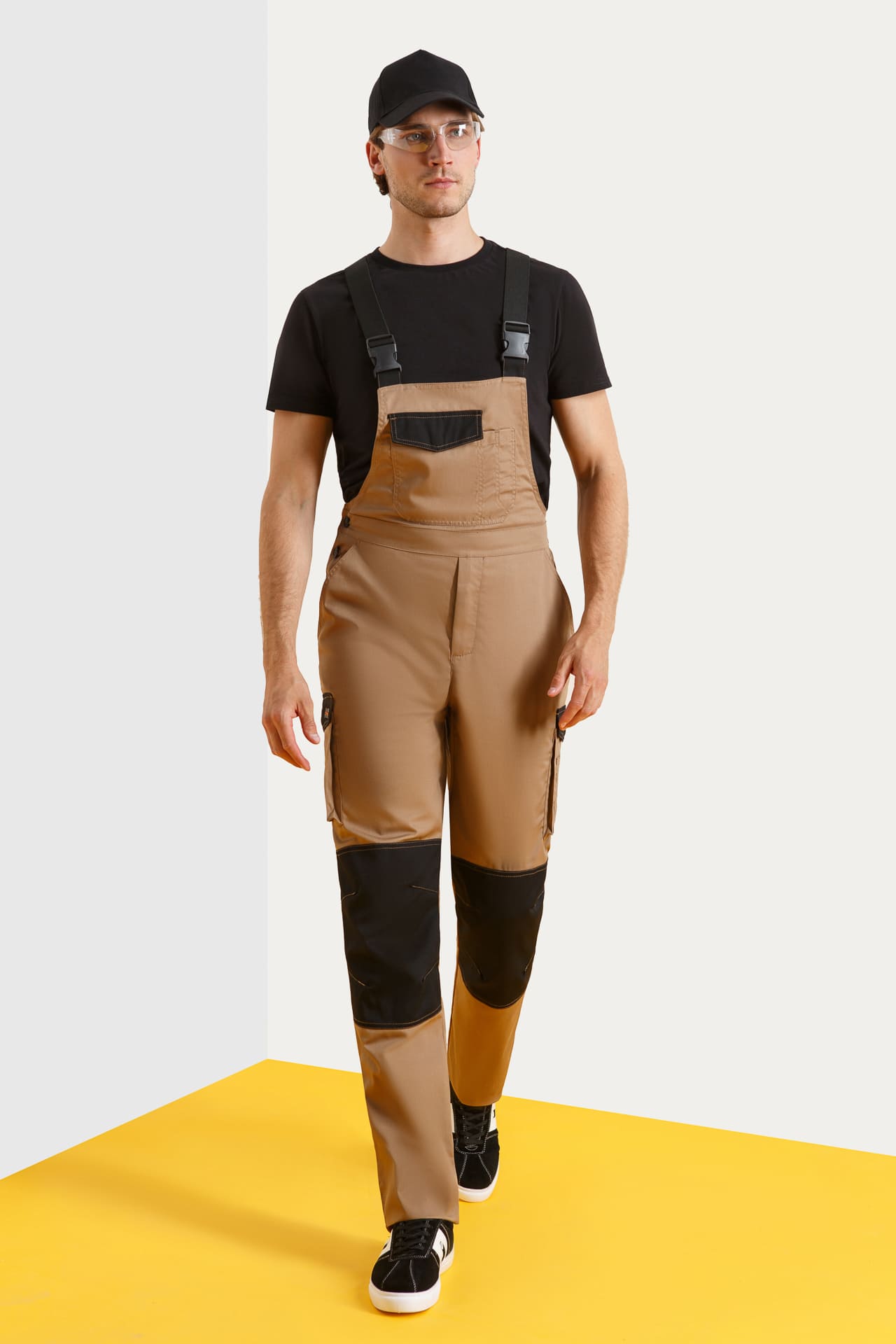 64629 Костюм  NEW 2 бежевый с черным STATUS  Летняя спецодежда  размер 48-50/170-176  - Вид №8