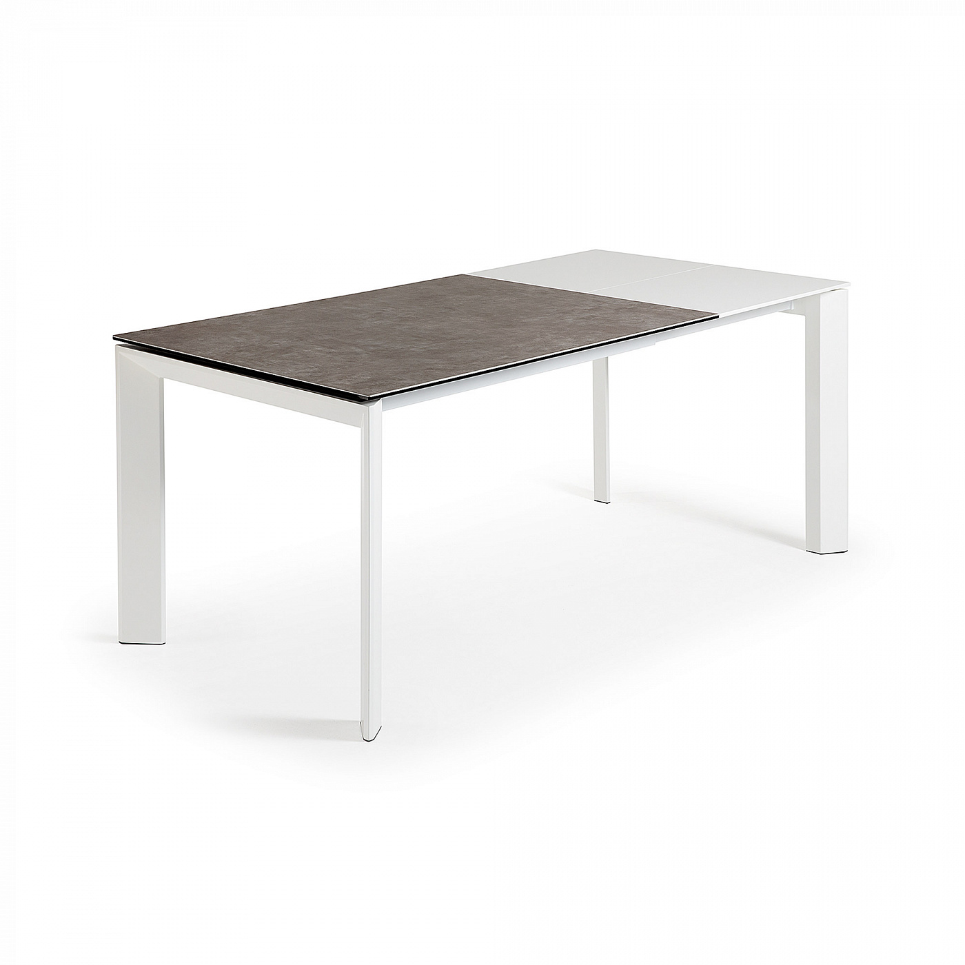 052295 Стол Atta 120 (180) x80 белый керамика La Forma Axis