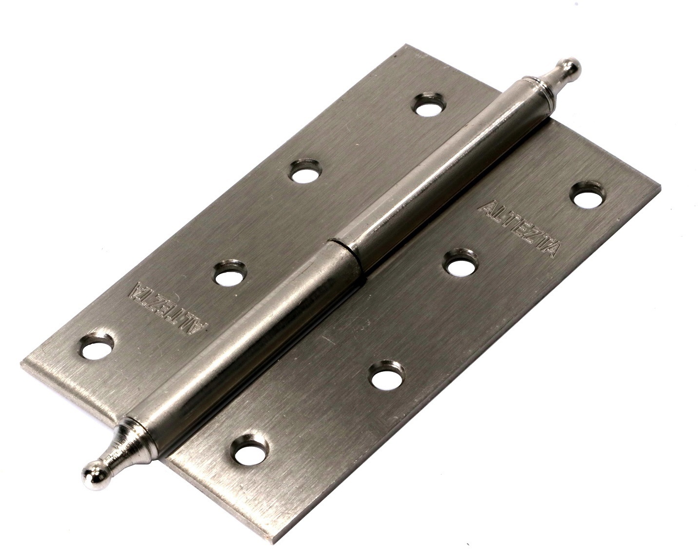 91059288 Петля накладная Altezta 1007 120x75x2.5 с корон. хром матовый правая STLM-0462098 ЛЕВША