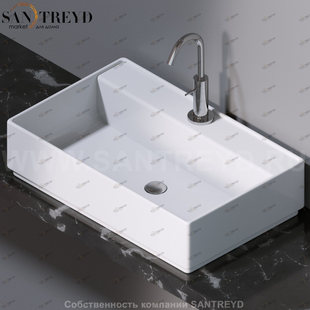 L621100 Накладная раковина на столешницу  прямоугольная A. e T. Italia Fly AeT ITALIA