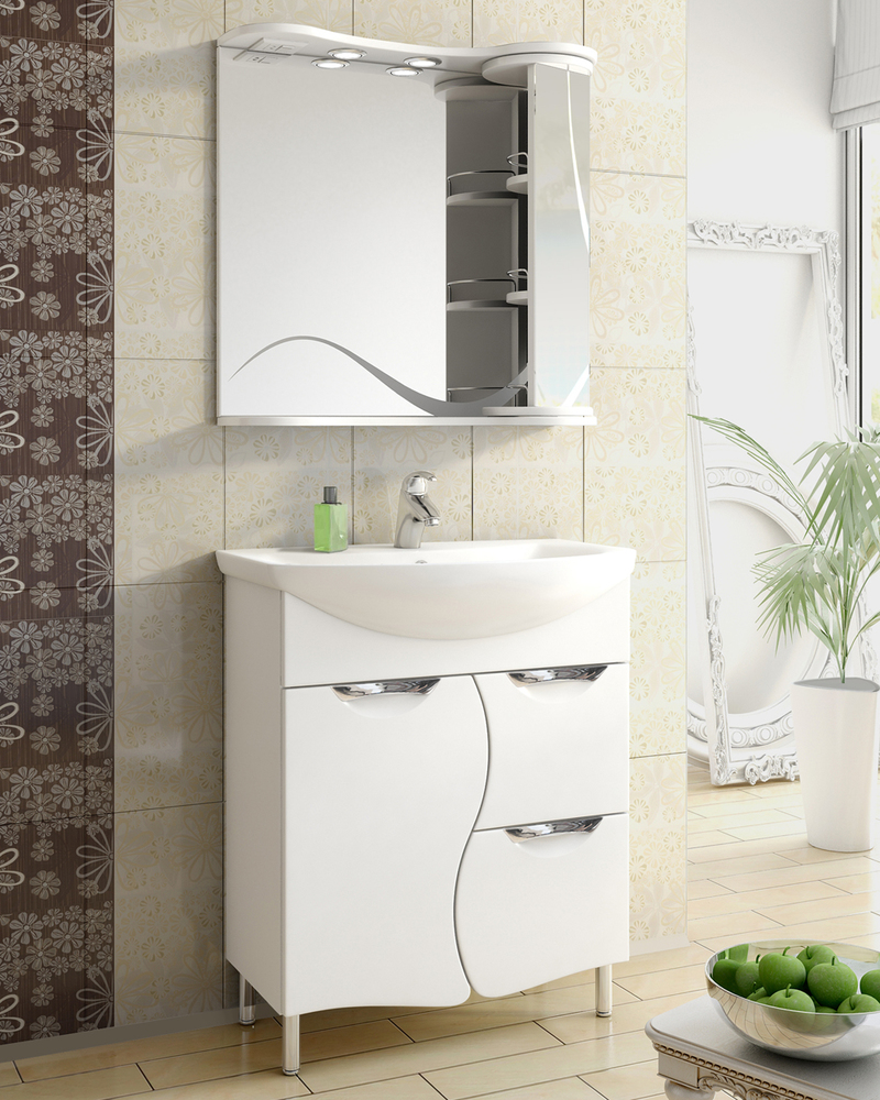 Зеркало Callao 700700⨉250⨉700 мм белый VIGO sun-id-665116 - Вид №3