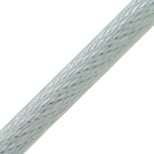 Трос Standers стальной оцинкованный ПВХ DIN 3055 4-6 мм цвет прозрачный 10 м/уп.