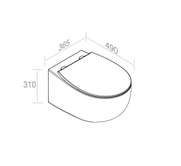 S559T0R0V6.101 Подвесной унитаз настенный A. e T. Italia Dot Белый  матовый, Италия AeT ITALIA DOT 2.0 - Вид №1