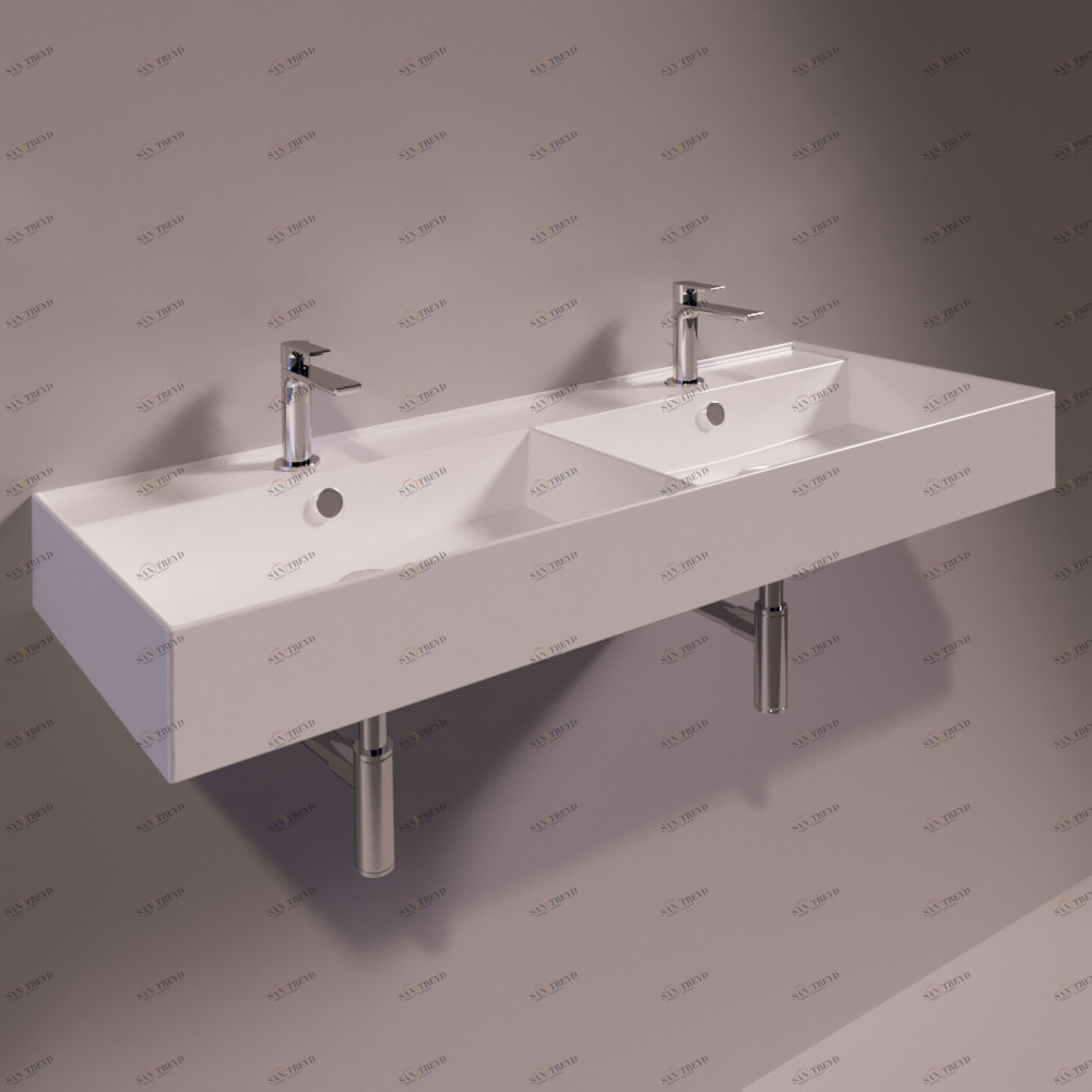 AG121DBIANCO Подвесная раковина настенная прямоугольная Simas Agile белая