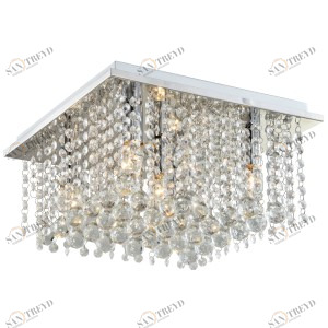Светильник потолочный RODOS LL11 SUPERNW КАСКАДНЫЕ 010943 Прозрачный;серебро 
