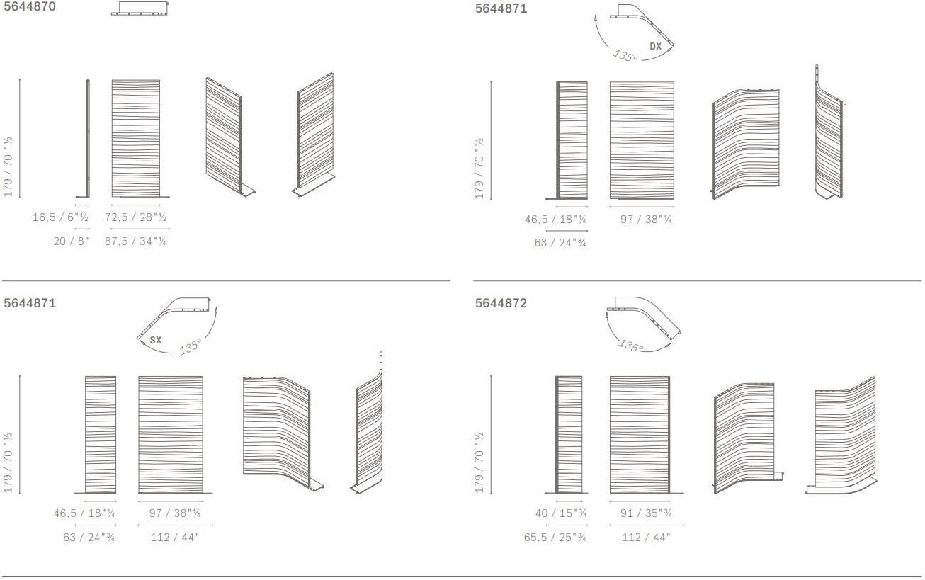 Poltrona Frau Отдельностоящая офисная перегородка из кожи L'ufficio - sistemi direzionali sun-id-1510678 - Вид №3