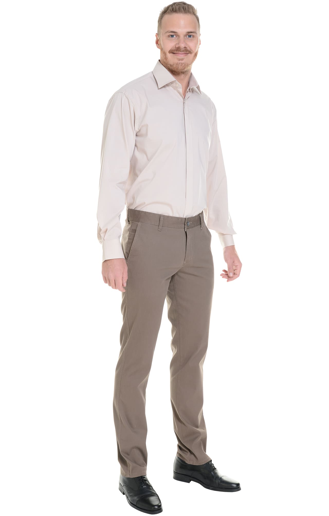 68255 Брюки  мужские chocolate (коричневые) El-Risto  Одежда для официантов  размер 58/182-188  - Вид №8