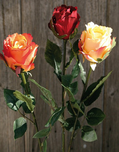 9825 444 a2 Искусственная роза, 45 см, красная H-andreas