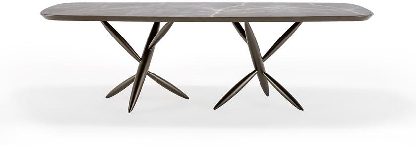 Reflex Прямоугольный обеденный стол из стекла sun-id-1398307 - Вид №1