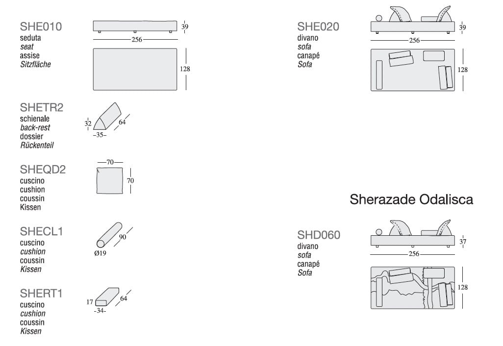 Диван Edra для интерьера ARCH-00055149 - Вид №11