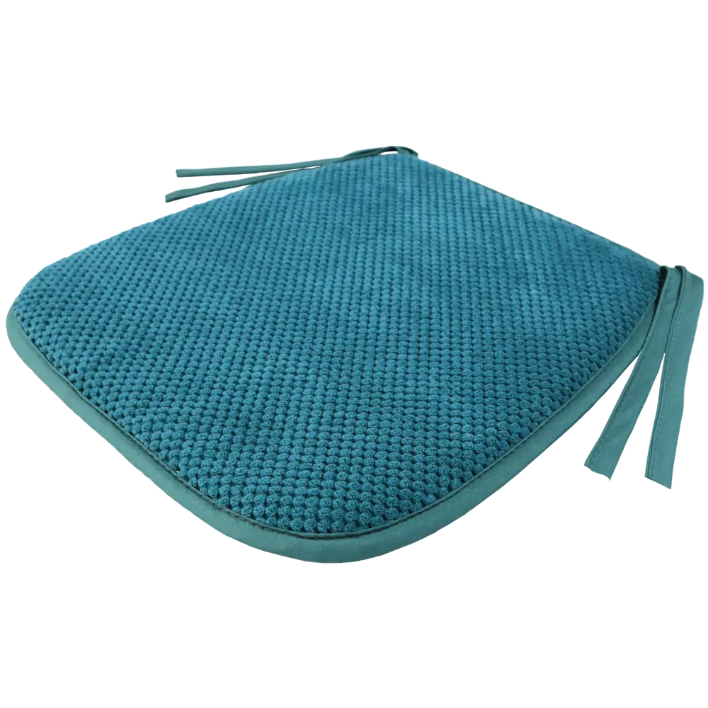 Галета для стула Linen Way Цитус 38/27x40x3 см цвет бирюзовый 84491311 STLM-2197437  - Вид №1
