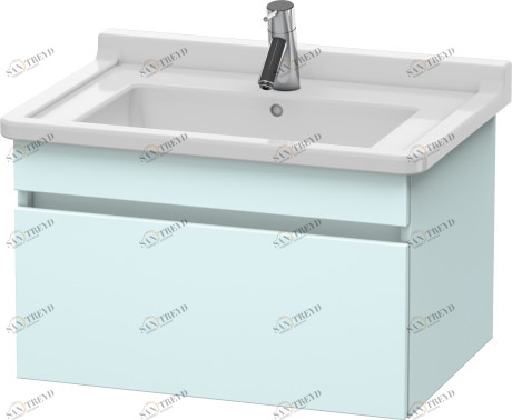 DS638700909 Тумбочка подвесная DuraStyle #DS6387 650 x 470 мм Светло-голубой матовый декор Duravit