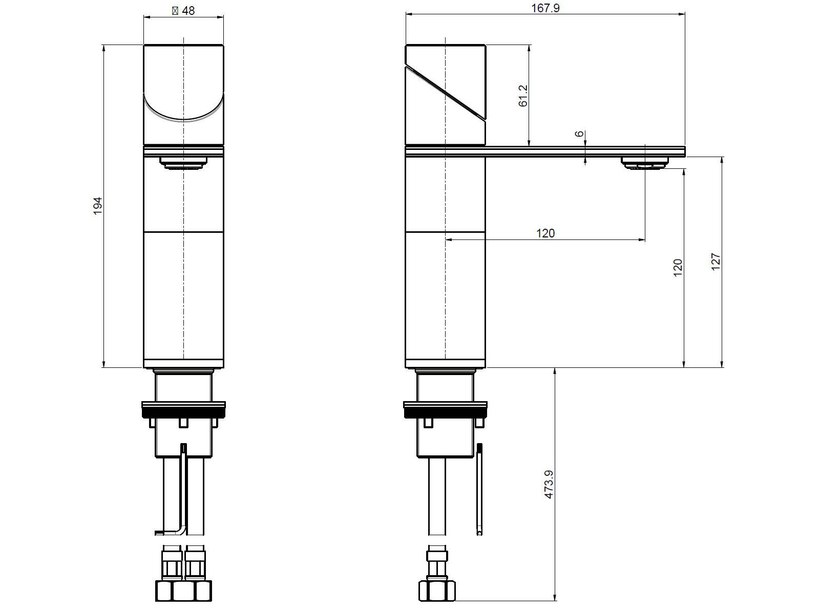 Смеситель для раковины FIMA CARLO FRATTINI SLIDE ARCH-00135015 - Вид №10