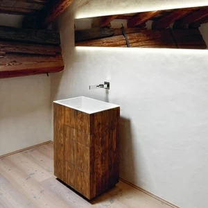 Комбинация ванной комнаты T04 в отделке Full 64 Milltek/20 ABETE RESTAURATO MILLDUE TOUCH