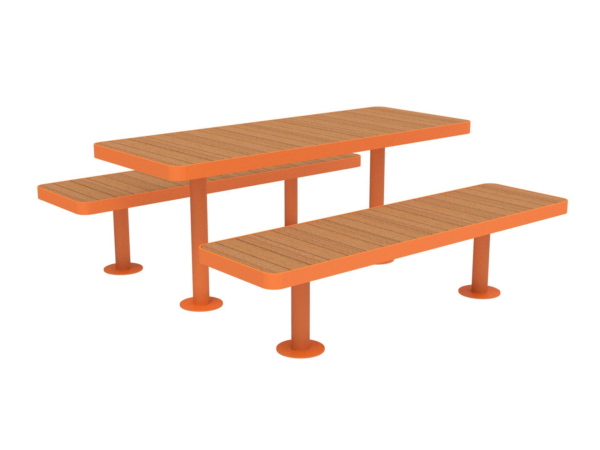 Стол для пикника со встроенными скамейками Lazzari палуба ARCH-00057717 - Вид №5