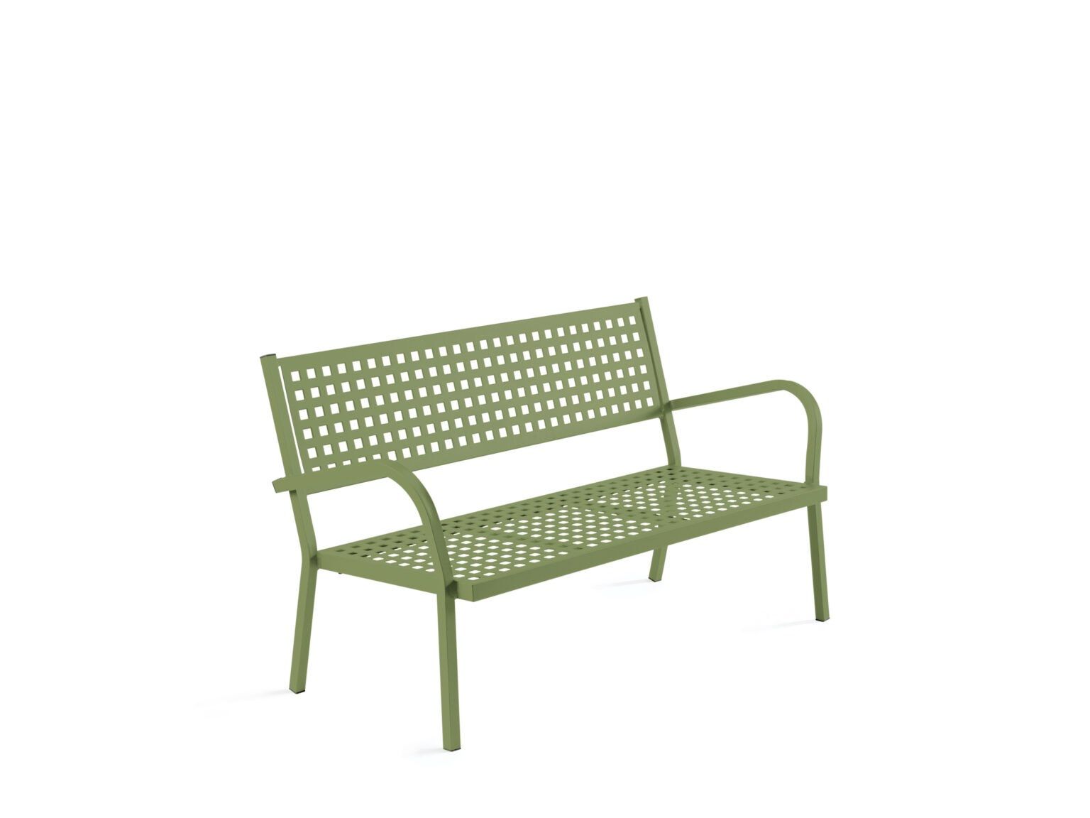 Металлическая садовая скамейка с подлокотниками Vermobil ARCH-00085459 - Вид №13