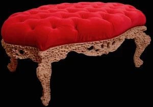 Mirabili Прямоугольный стеганый пуф из бархата Mirabili arte d'abitare