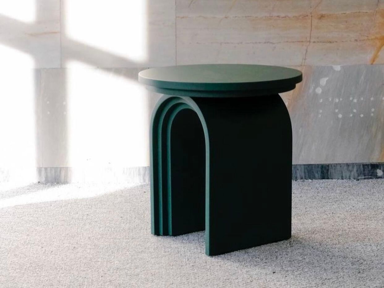 Деревянный круглый журнальный столик DIZA RAINBOW ARCH-00051822 - Вид №1