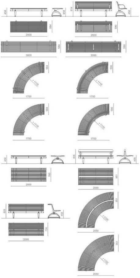 Metalco Стальная скамья в современном стиле sun-id-1391027 - Вид №5