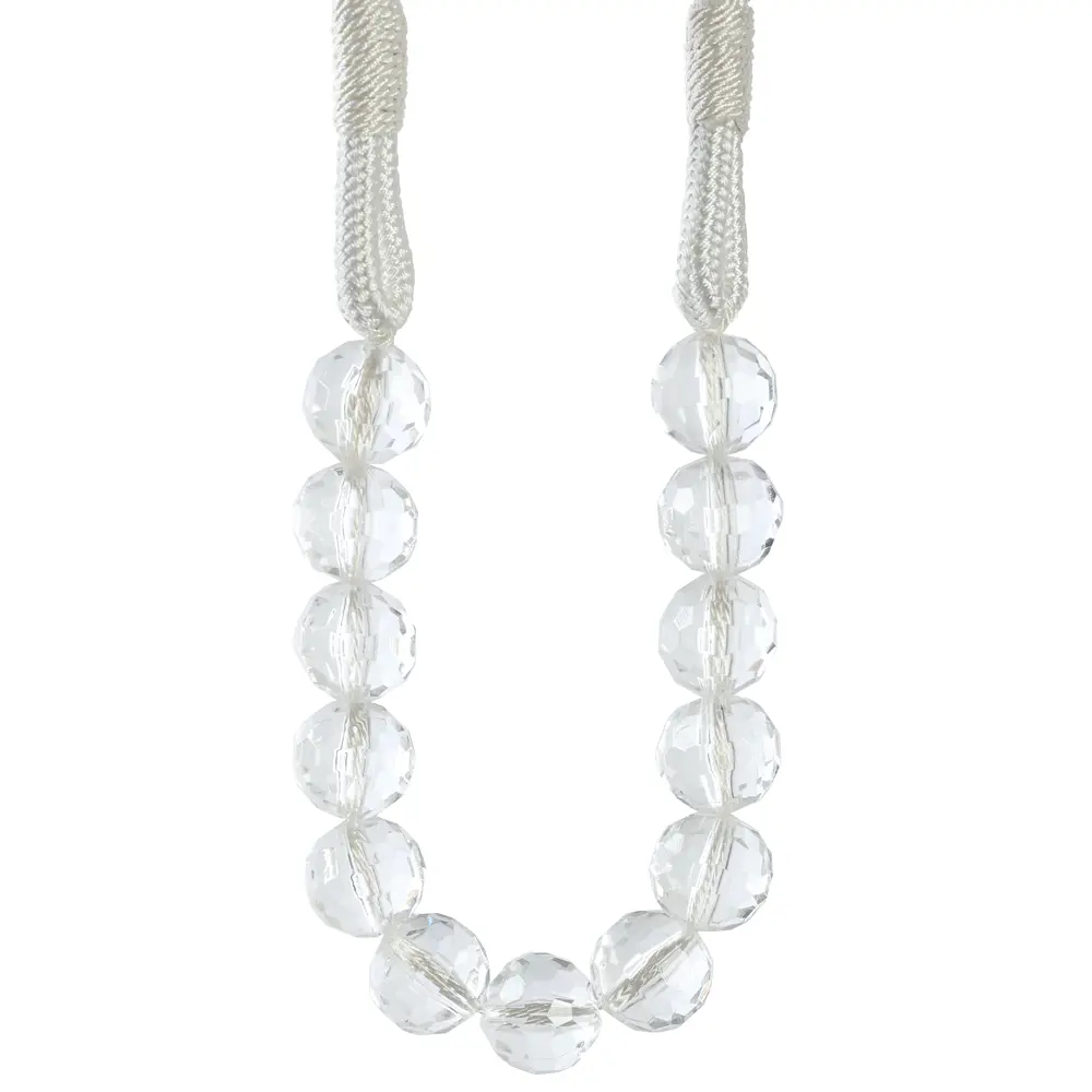 89337858 Подхват для штор Стразы 21041 70 см металл цвет белый STLM-1032425 Santreyd  - Вид №1