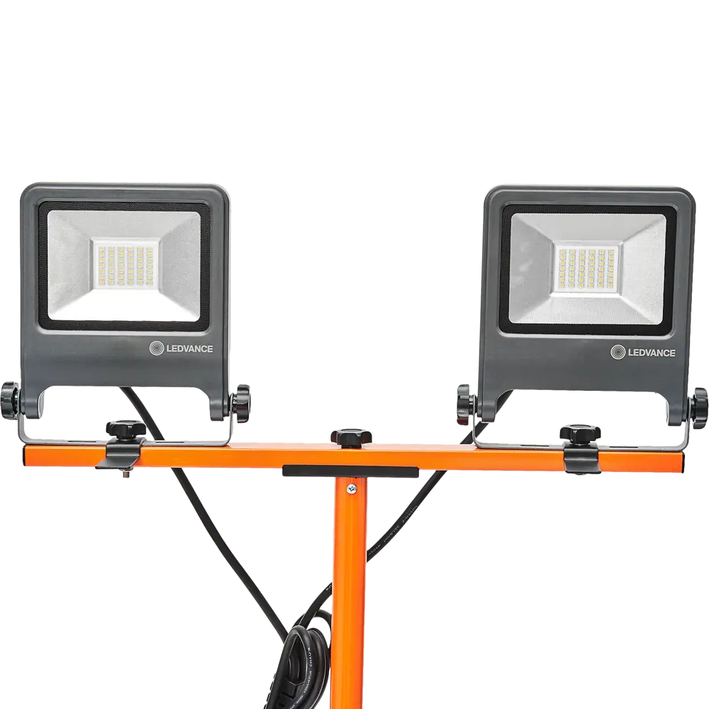 Прожектор светодиодный уличный Ledvance Work Light 2x30 Вт 4000K IP65 на треноге, нейтральный белый свет STLM-2100927 - Вид №1
